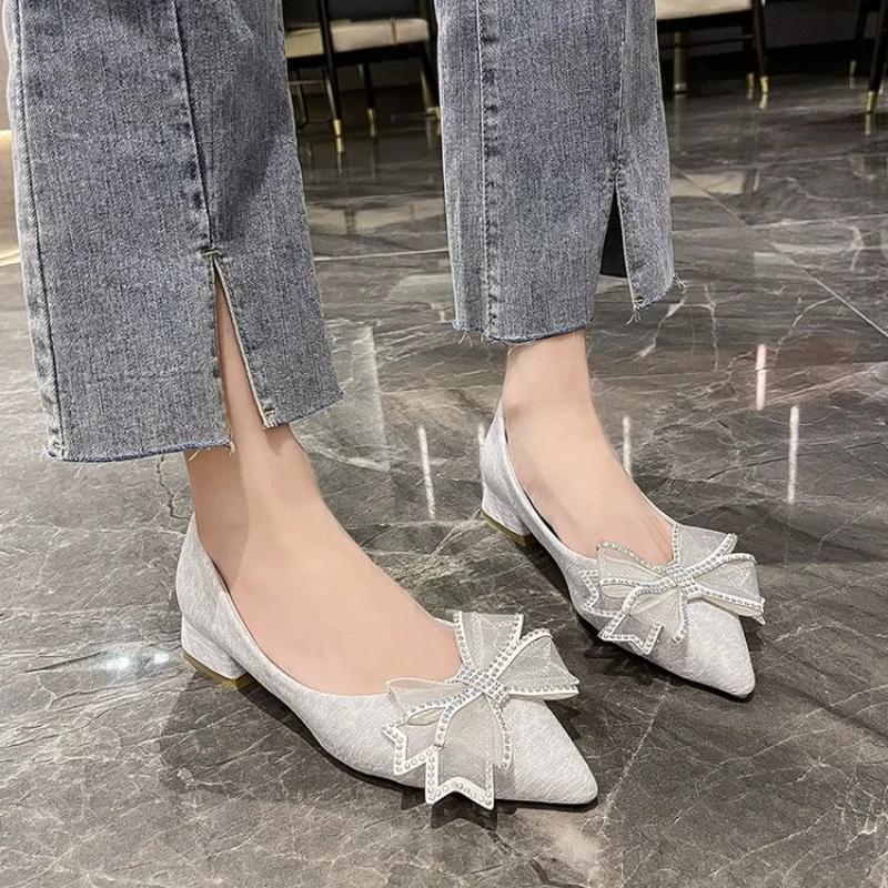 

Женские туфли на плоской подошве, простые однотонные туфли, весна-лето 2023