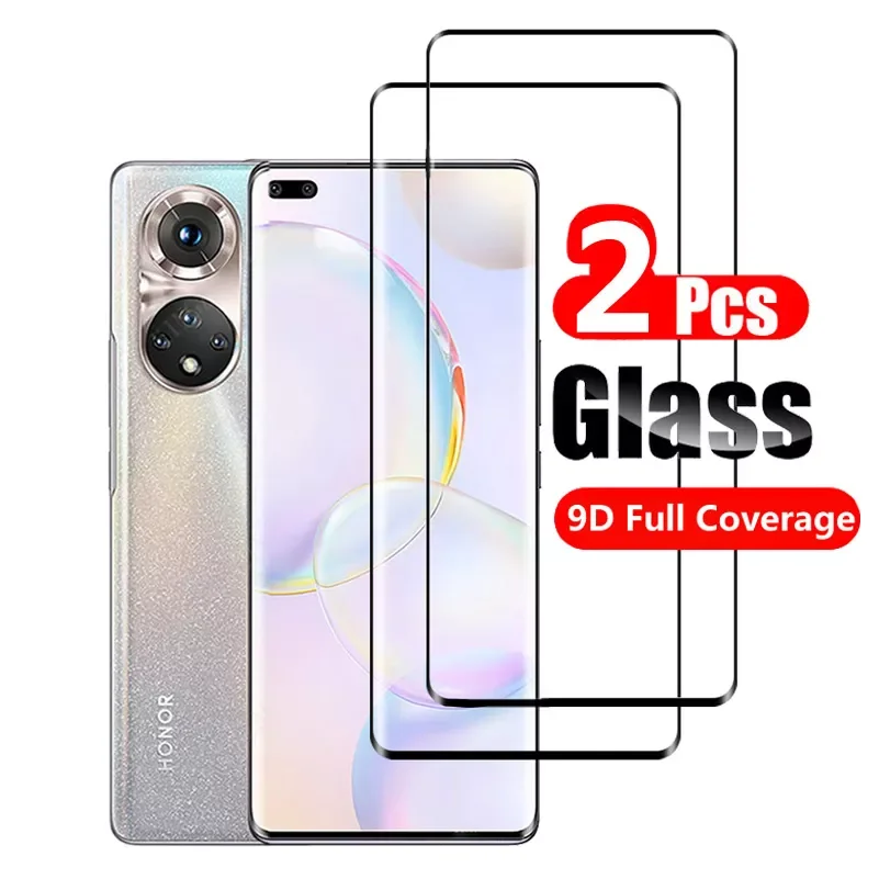 

2-PACK 9D Tempered Glass For Huawei Honor 50 Honor50 Pro Lite SE Full Coverage Screen Protector Toughened Curvy Edge Glass Film