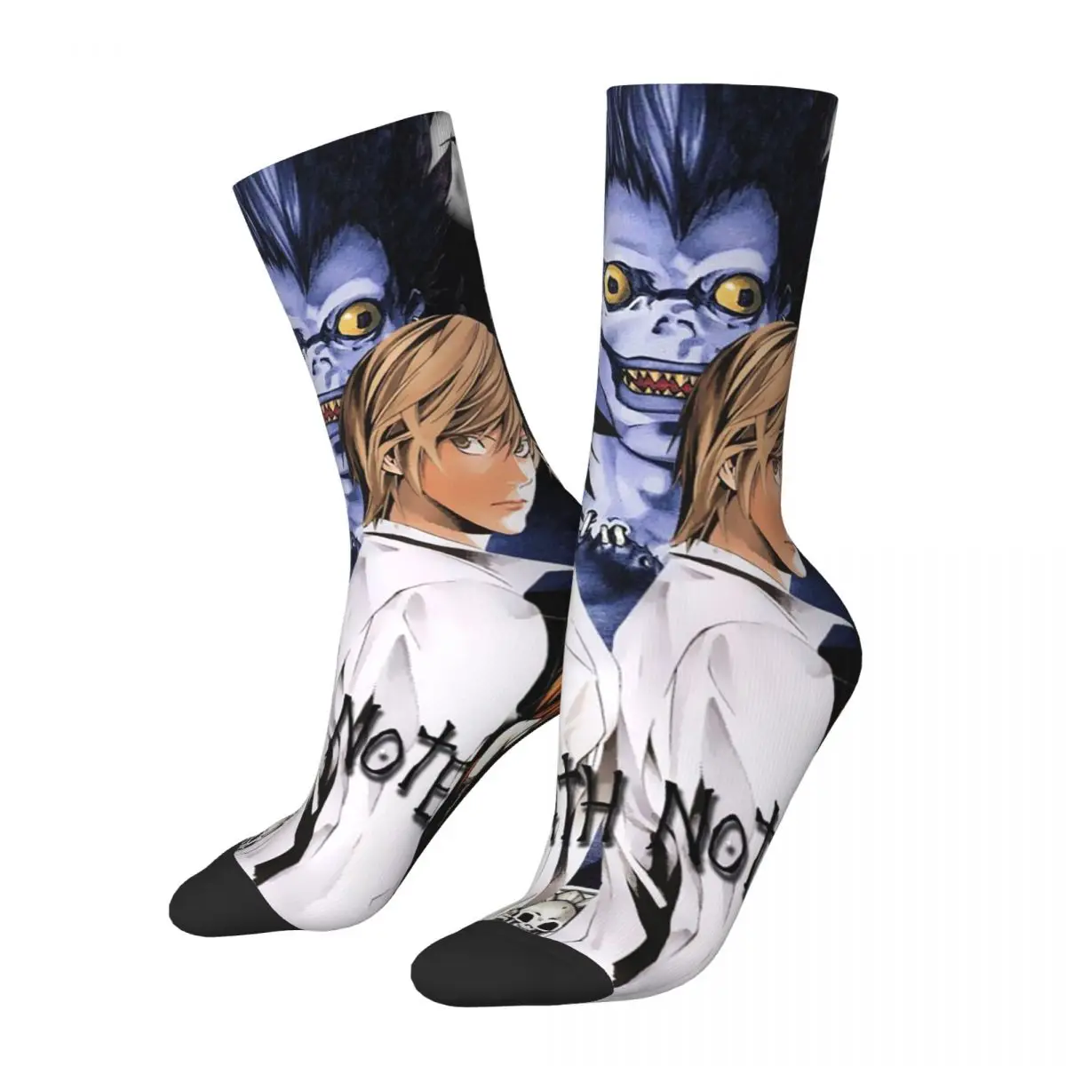 

Носки для мужчин и женщин с принтом «тетрадь смерти»