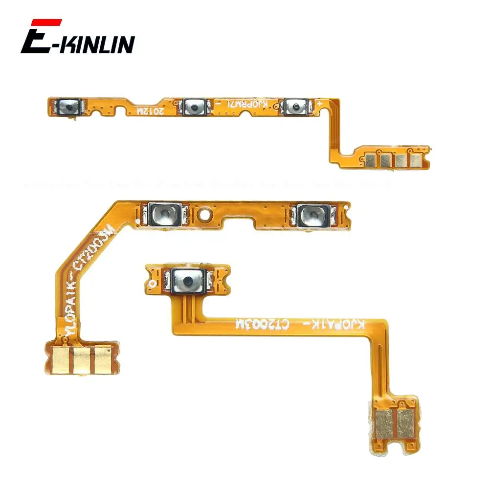 

New Mute Switch Power Key Ribbon For OPPO Realme C2 C3 Global C11 C12 C15 C17 C25 C25s ON OFF Volume Button Control Flex Cable