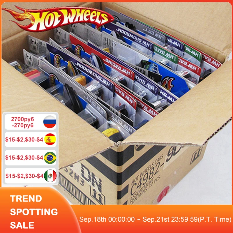 5pcs-72pcs Original Diecast Hot Wheels Models Car 1:64 Diecasts & Toy Vehicles Car Hotwheels Toys for Children Boys Kids Gifts