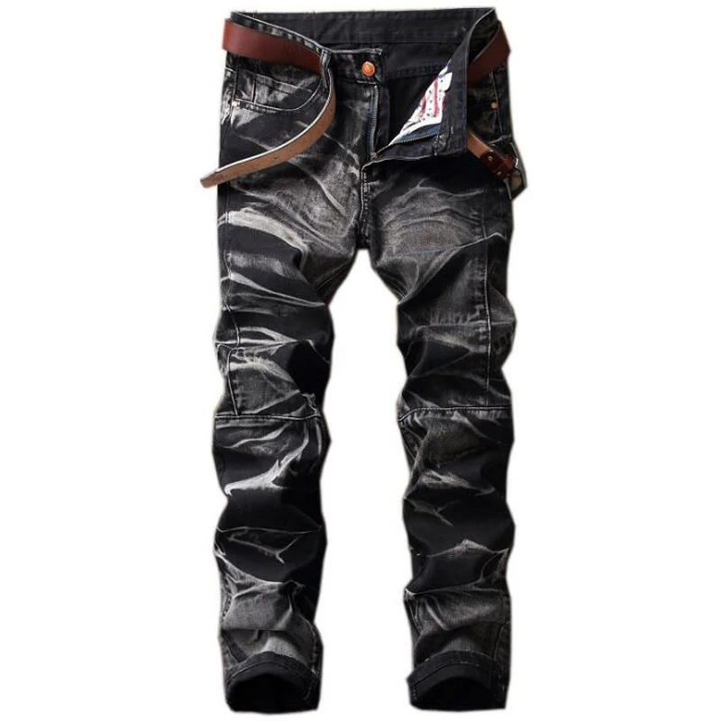 New men's jeans Fashion casual straight nostalgic retro brand high quality jeans men Male Denim Pants Trousers