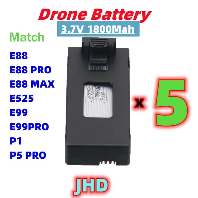 Аккумулятор для дрона JHD E88 PRO 3 7 в 1800 мАч