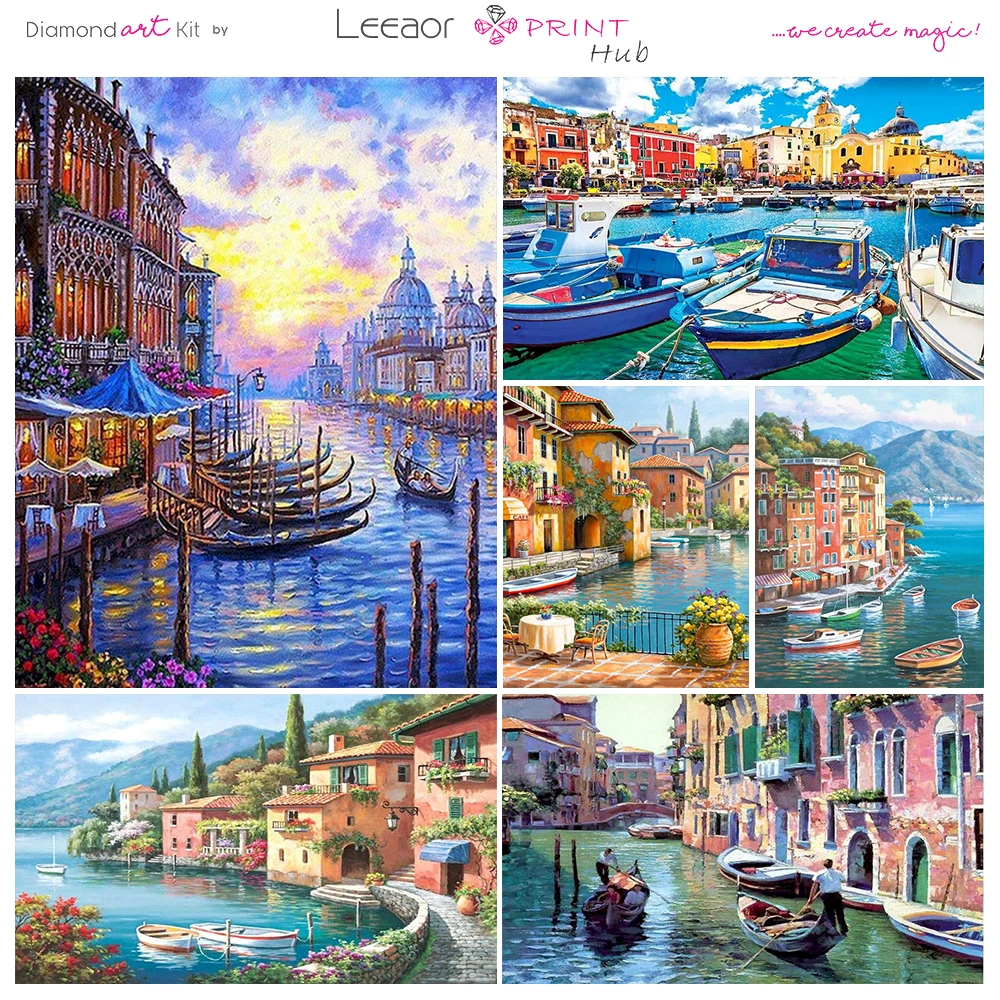 5d пейзаж алмазная живопись коллекция Nieuwe 2023 морской Набор для вышивки крестиком