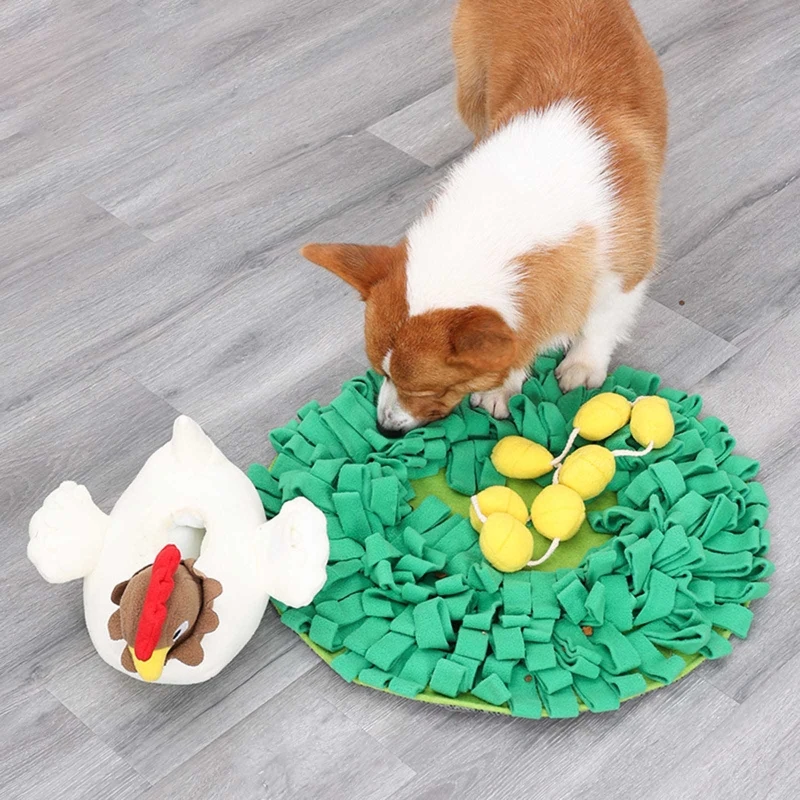 

Y5LE Dog Plush Toy Snuffle Stuffed Animal Dispensing Hatching Eggs Interactive