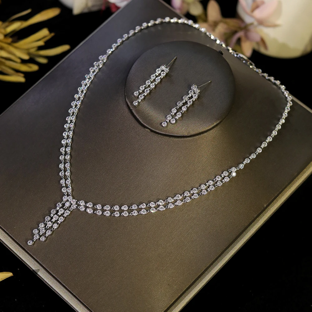 2-слойный корейский комплект с кубическим цирконием