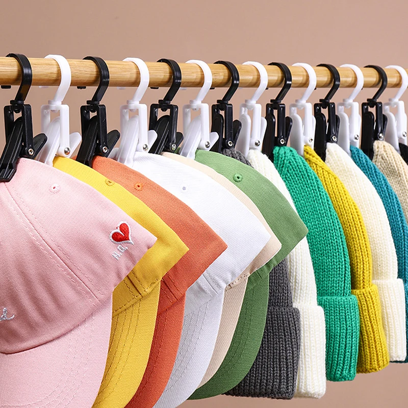 

5PCS Rotating Clothes Pegs Hanging Clamps Hooks Laundry Rotate Hat Clothespin Home Laundry Storage Hangers Strong Clothespins