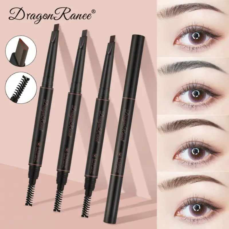 

Eyebrows Makeup Double Head Eyebrow Pencil Automatic Rotating Eyebrow Pen Waterproof Not Easy Smudged Make-up For Women