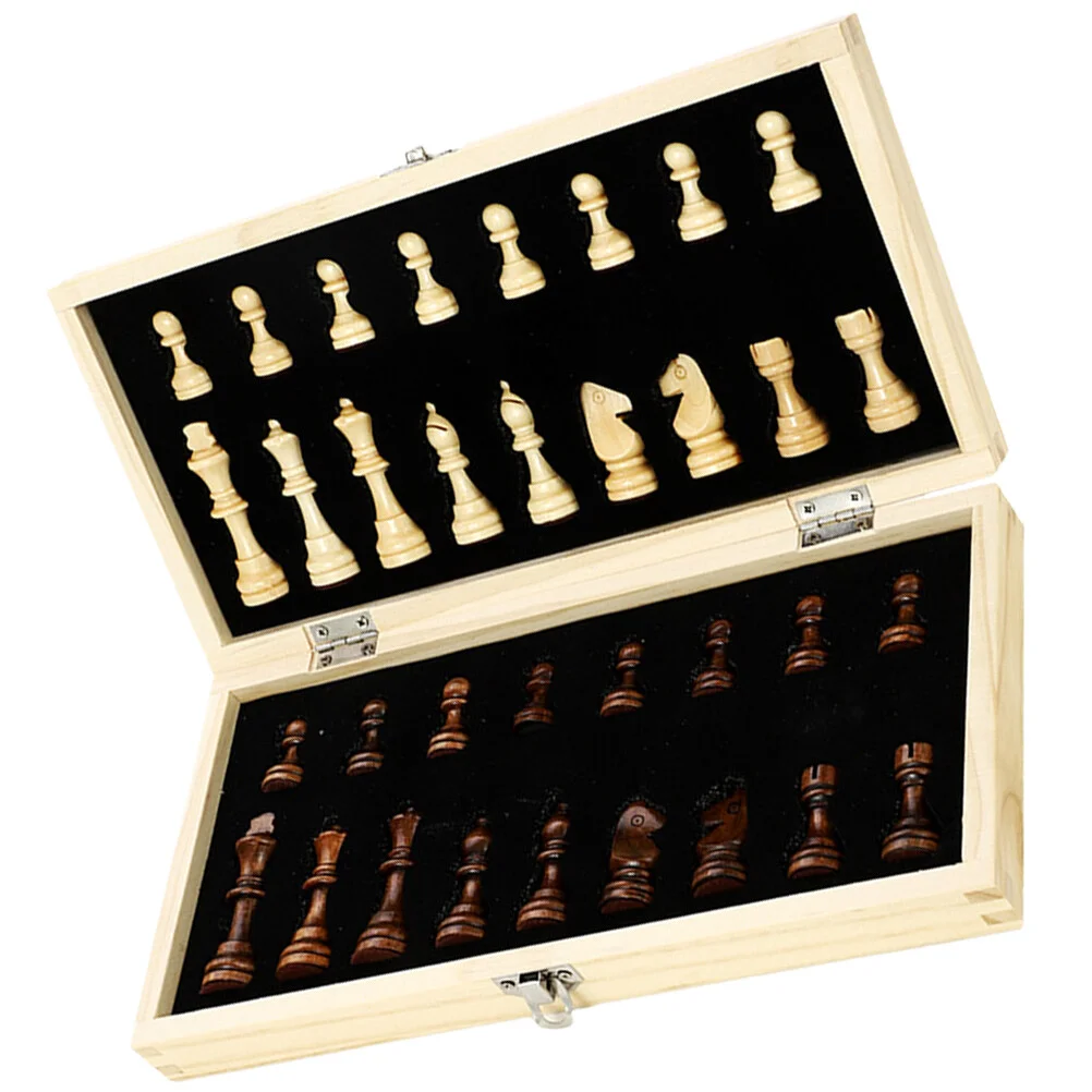 

Training Set International Checkers Wood Toy Heating Educational Chess Kit Travel Magnetic