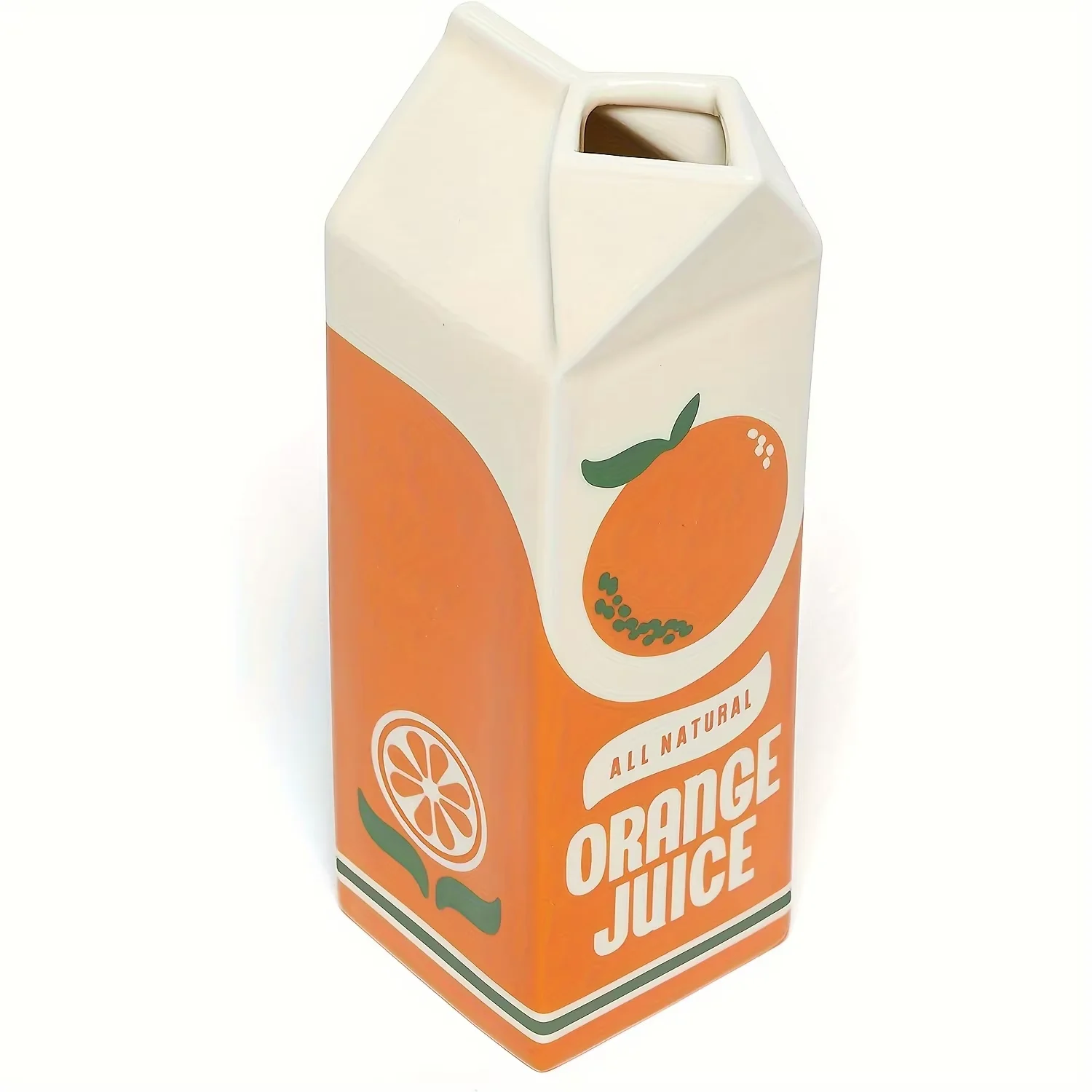 

Керамическая ваза оранжевого цвета