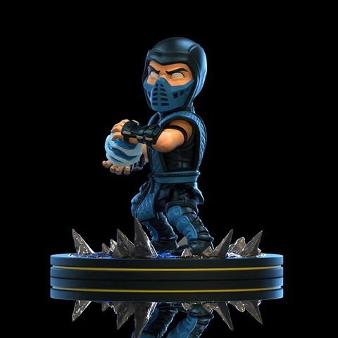 Коллекционная настольная игрушка Mortal Kombat Sub Zero Q Fig Blue, 5 дюймов