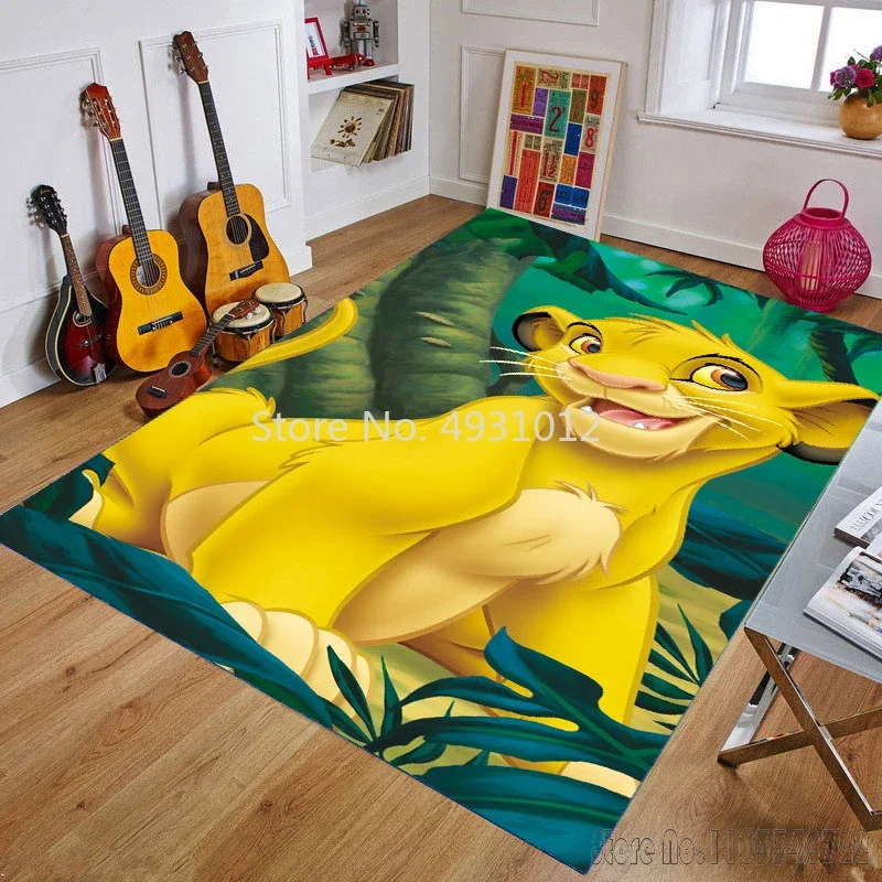 Ковер Disney Cute Simba Lion King Friends ковры 80x120 см декор для ванной комнаты детский напольный