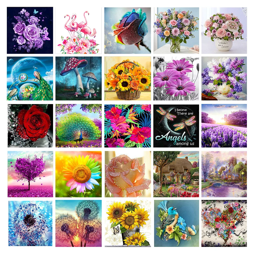 

Набор для алмазной вышивки «Цветы солнца», 5D