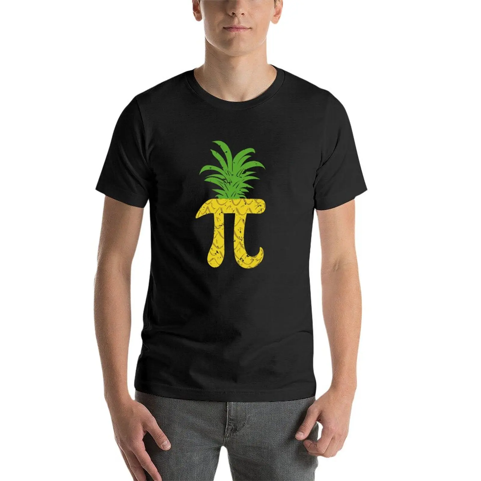 Фото Футболка Pi Number Pinapple для шуток, день Pi, великолепные тяжелые мужские футболки funnys №4