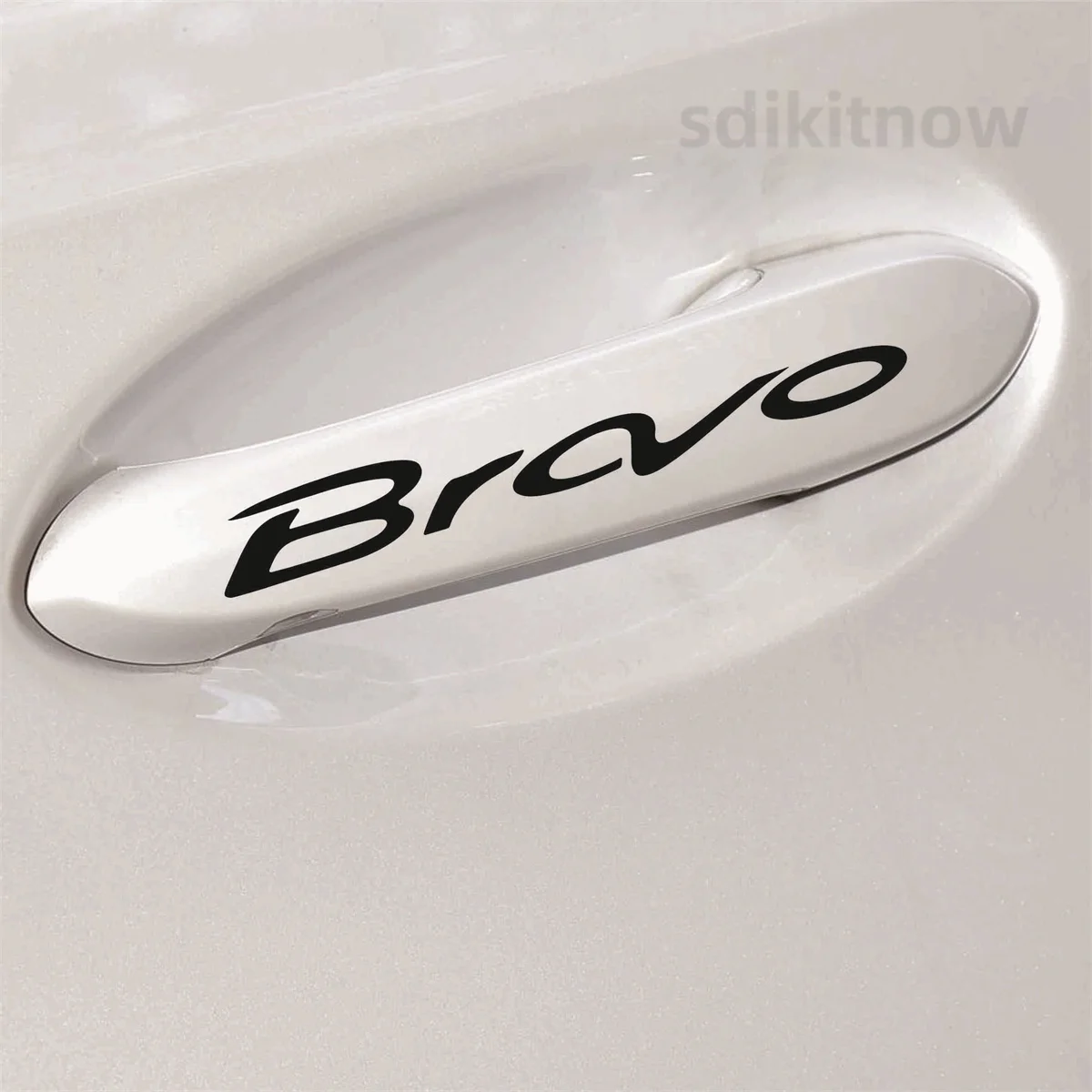 

4 шт./лот Автомобильная дверная ручка наклейка обод Стикер Украшение для Fiat bravo 1 2 Аксессуары