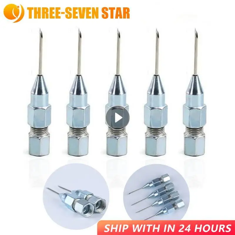 

1/5PCS Needle Nozzle Grease Gun Tip Universal Joints Tight Places Sealed Bearings Grease Injector Needle-Type Adapter Tool Parts