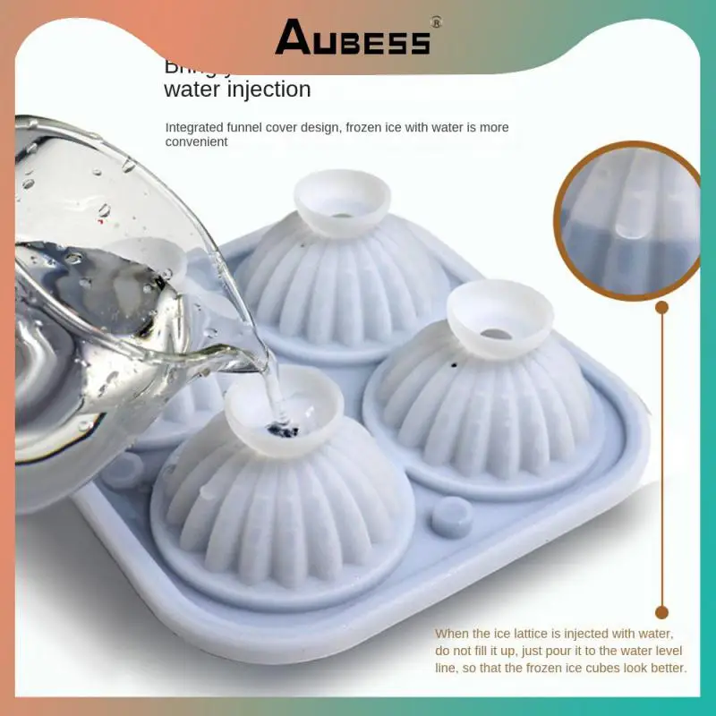 Ice Tray Soft Silicone Adequate Elasticity And Toughness Ice Crate No Odor Food Grade Materials Ice Block Mold Kitchen Elf Ball