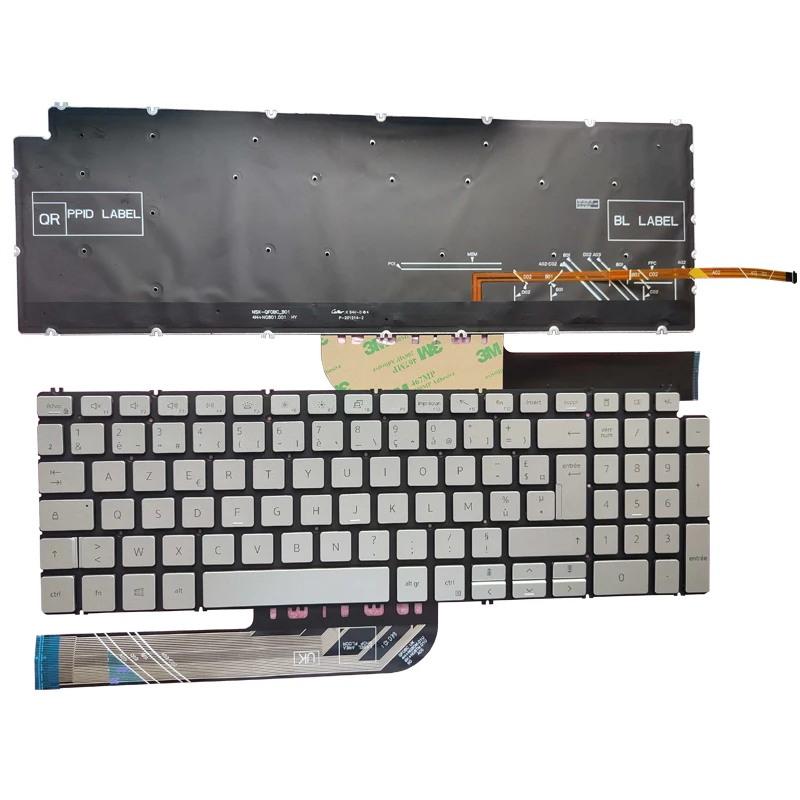 

French FR laptop keyboard FOR DELL Inspiron 15-5501 5502 5508 5509 5590 5591 5598 5593 5594 5584 3501 3502 3505 Laptop Keyboards