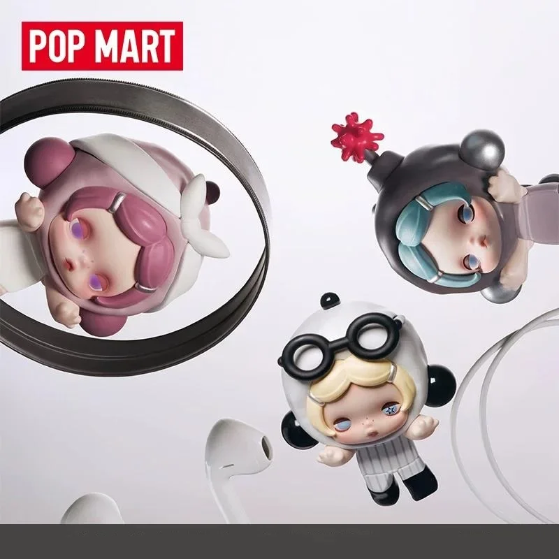 Фото POP MART POP ATTACH SKULLPANDA Off Mode Series: Мини-фигурки в закрытой упаковке (оригинальные), игрушки-сюрпризы, украшения для дома №2