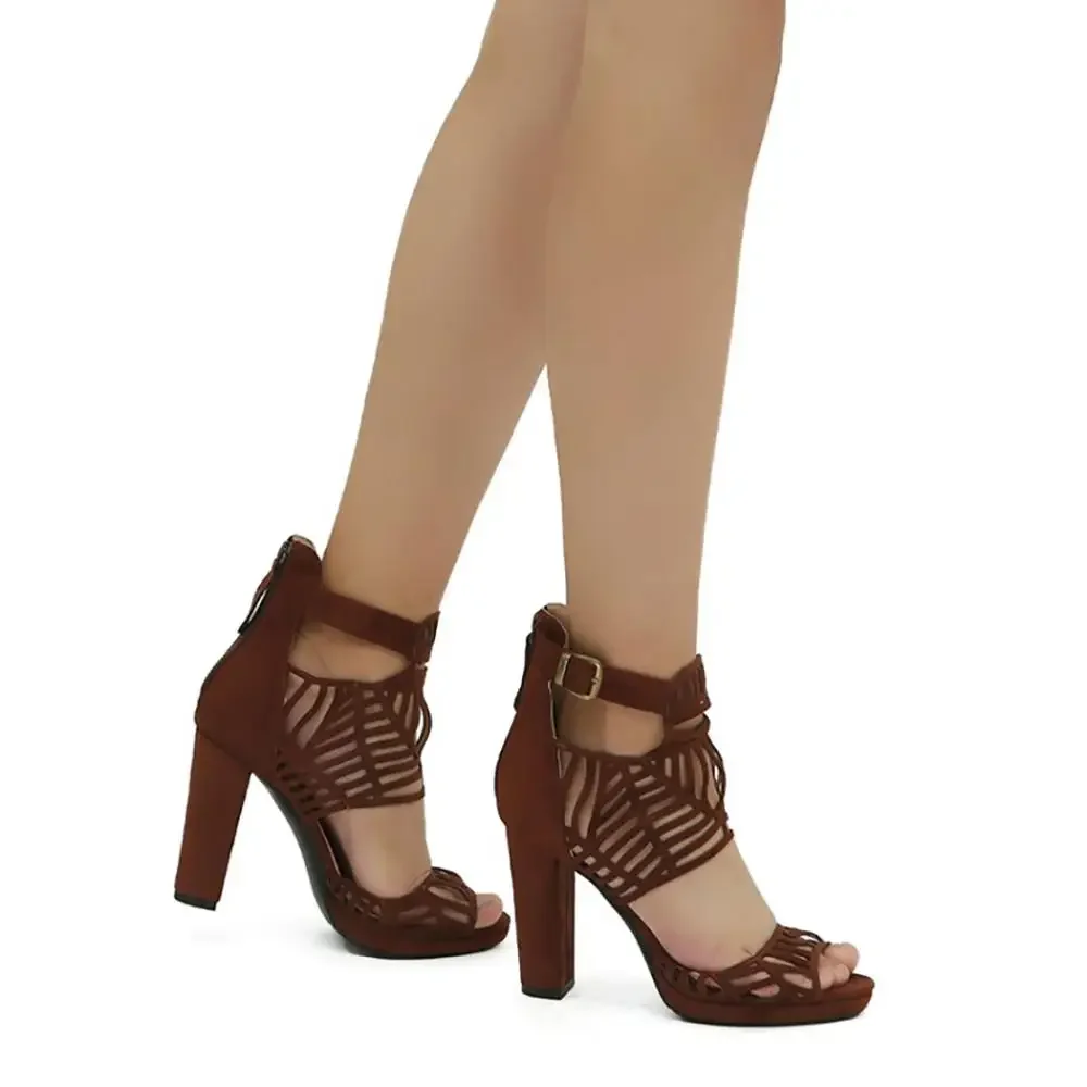 ASIOFU/женские босоножки ручной работы на массивном каблуке летняя обувь для