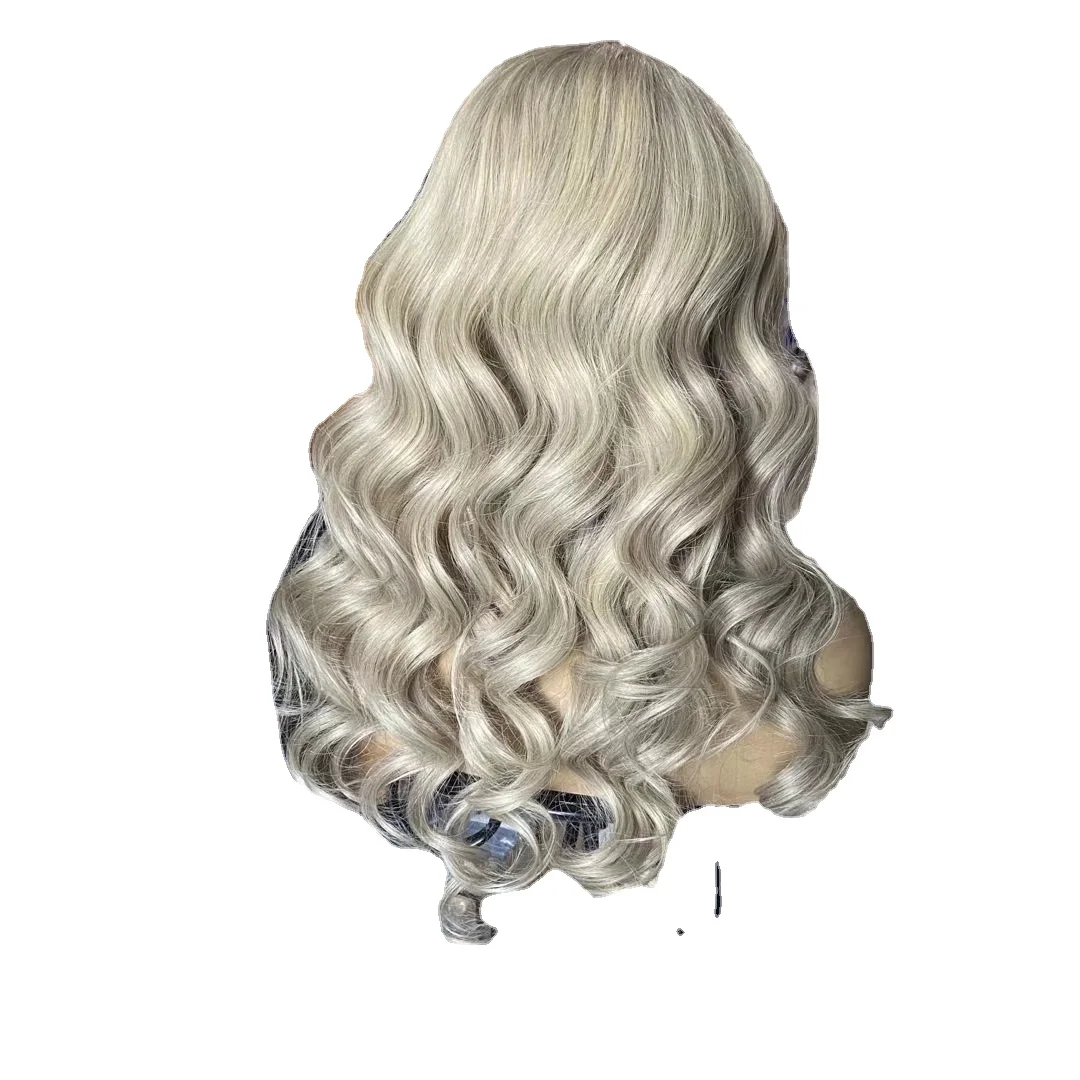 Hstonir Lace Front Indian Remy Hair 100% Human Hair Wig Blonde Colorful Curly Bob U Part Half Wig For Women Ombre Hairpiece G046
