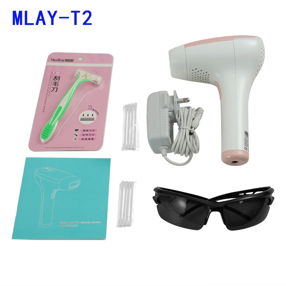 Mlay IPL Epilator LCD Laser Hair Removal Painless Permanent Photoepilator for Men Women Trimmer Electric Depilador