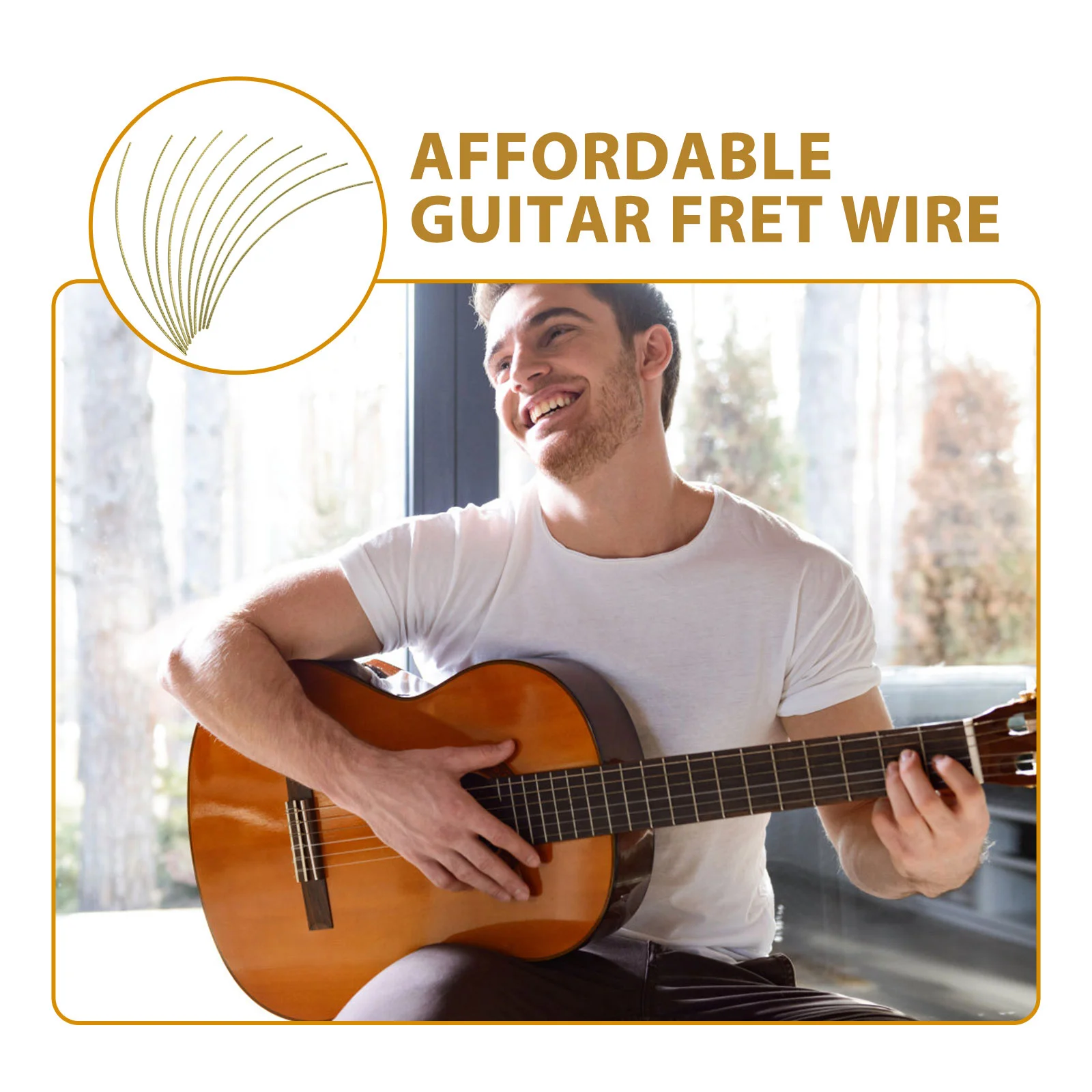 

Electric Guitar Fretboard Accessories Brass Wire Replacement Classical Wires Metal Tool