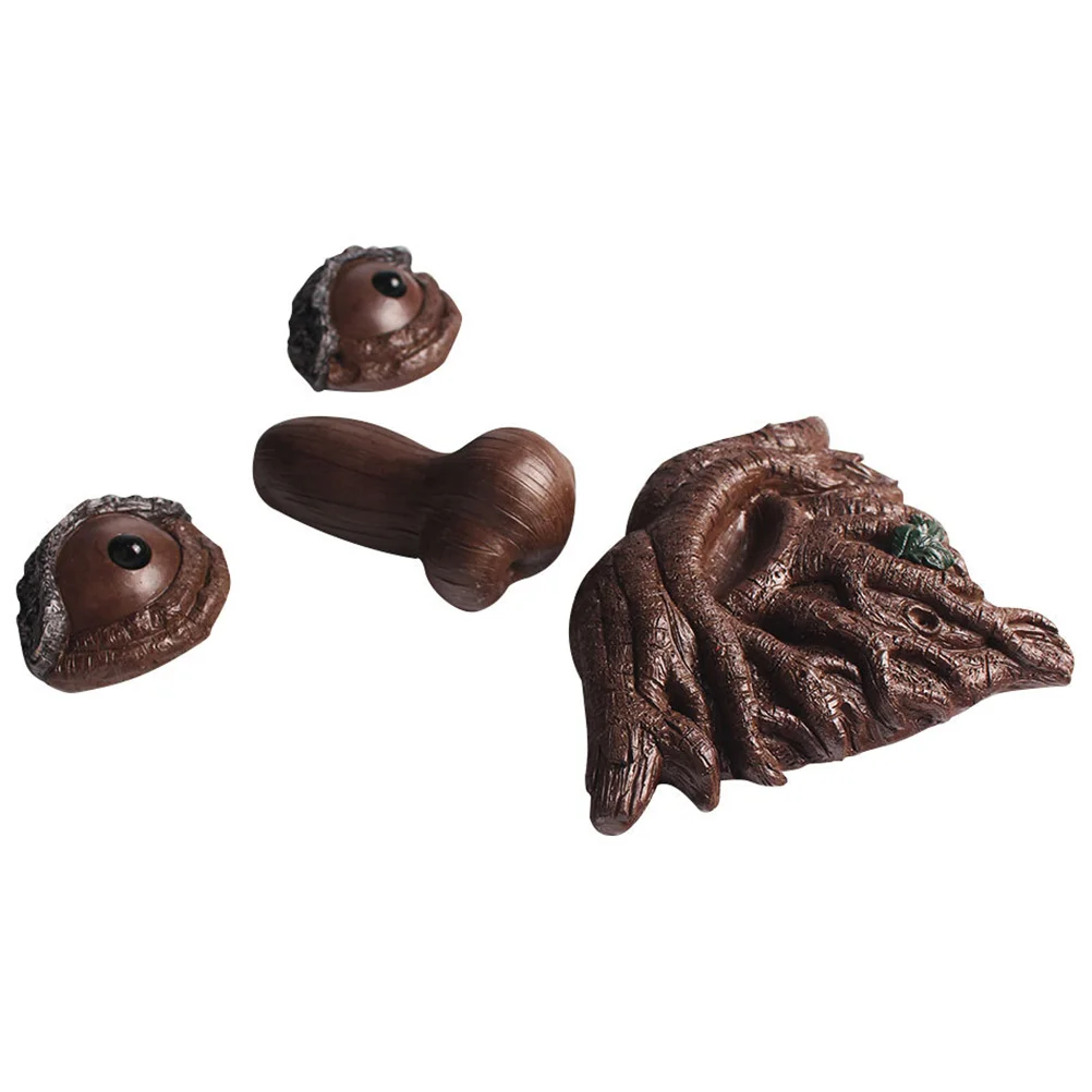 

1 Set Resin Tree Hugger Sculpture Yard Art Garden Tree Faces Decoration