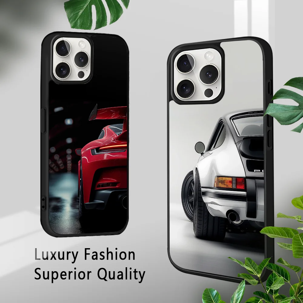 luxury Sports Super Car 911 Phone Case For iPhone 16 15 14 13 12 11 Pro Xs Max Mini Plus Celulares Hard Funda