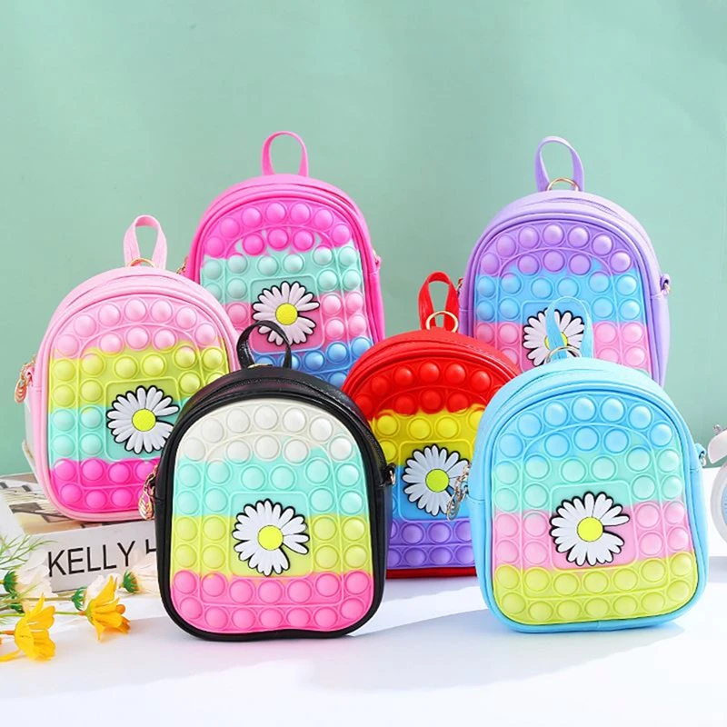Custom Pop It Kids Backpack Push Bubble School Bag For Girls And Boy's Fashion Children School Backpack