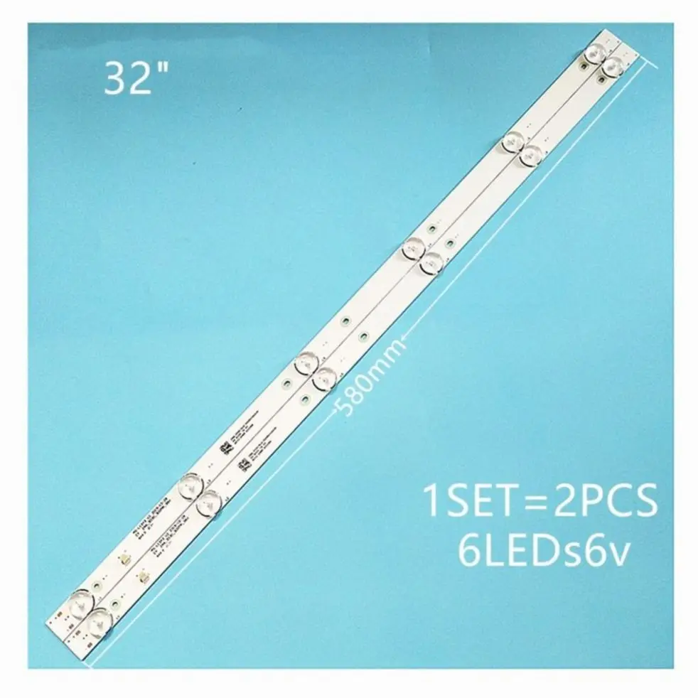 

Светодиодная подсветка (2) для Polarline 32PL11TC 32LTV2002 JL.D32061330-081AS-M E348124 FZD-03 L2202 L1074 V2 2-6-3030-300M
