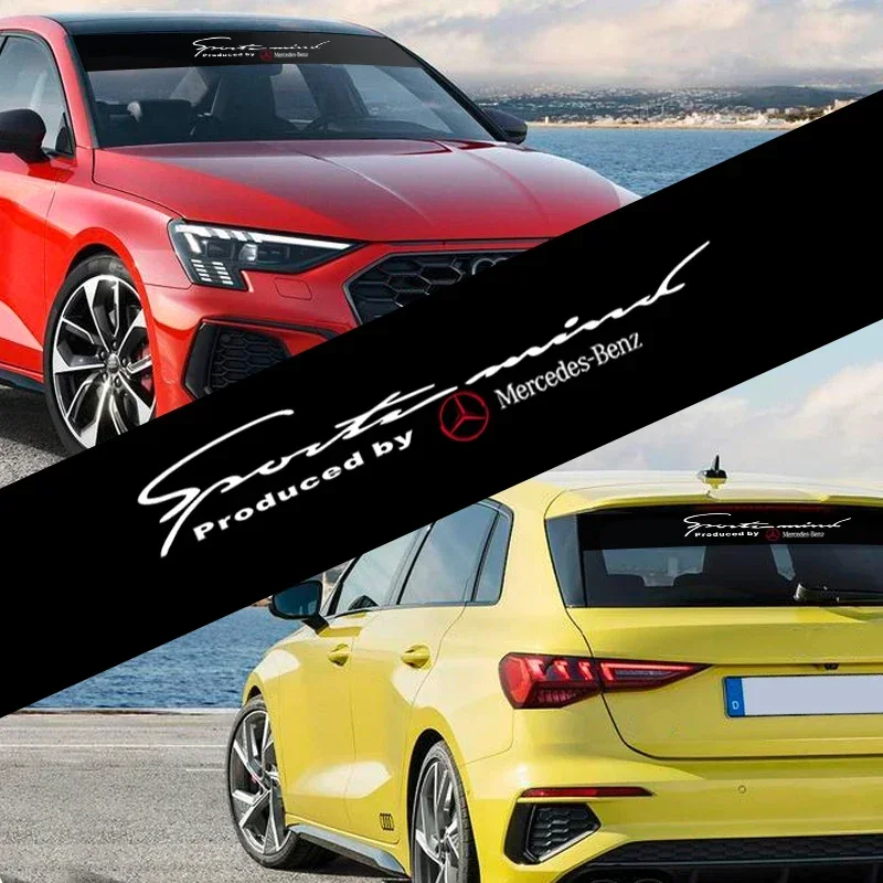 1 шт. автомобильные солнцезащитные наклейки на переднее лобовое стекло для Mercedes