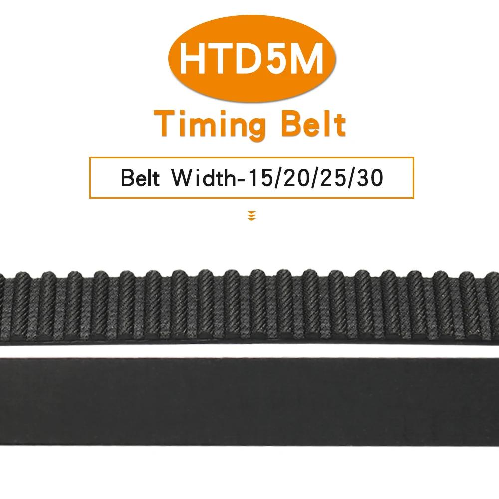 

Timing Belt HTD5M-1390/1400/1420/1425/1450/1455/1490/1500/1520/1525/1530 Closed Loop Rubber Synchronous Belt With 15/20/25/30mm