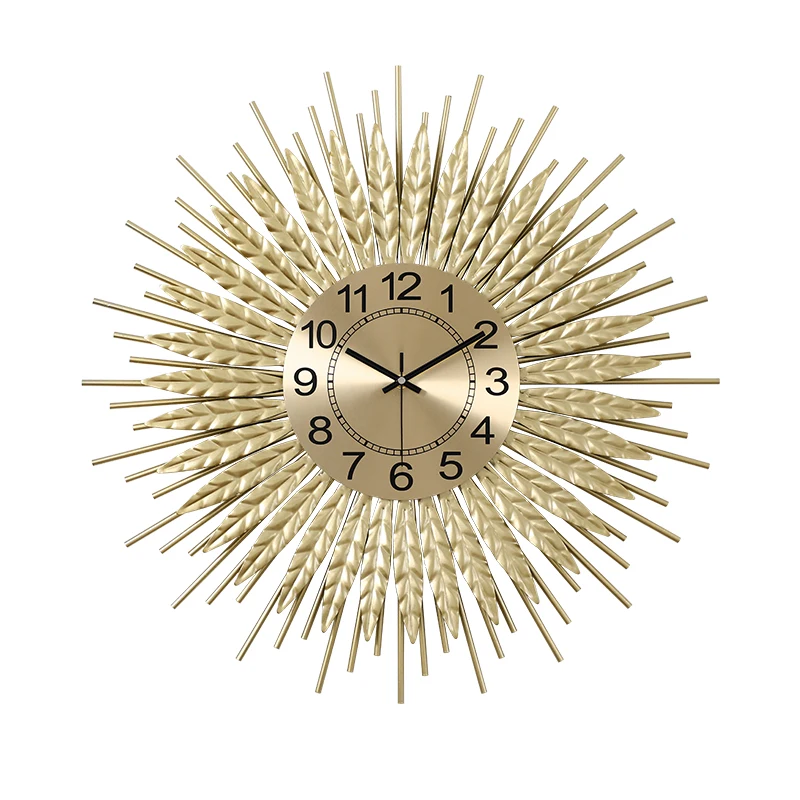 

Luxury Digital Wall Clock Decoration Living Room Large Wall Art Metal Silent Clocks Clockwork Mechanism Reloj Pared Home Design