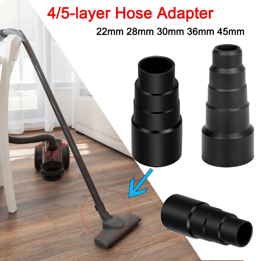 

4/5-layer Vacuum Hose Adapter Reducer Attachment Converter Universal 22mm 28mm 30mm 36mm 45mm Dust Hose Port Adapter