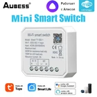 Мини-переключатель AUBESS Tuya с поддержкой Wi-Fi