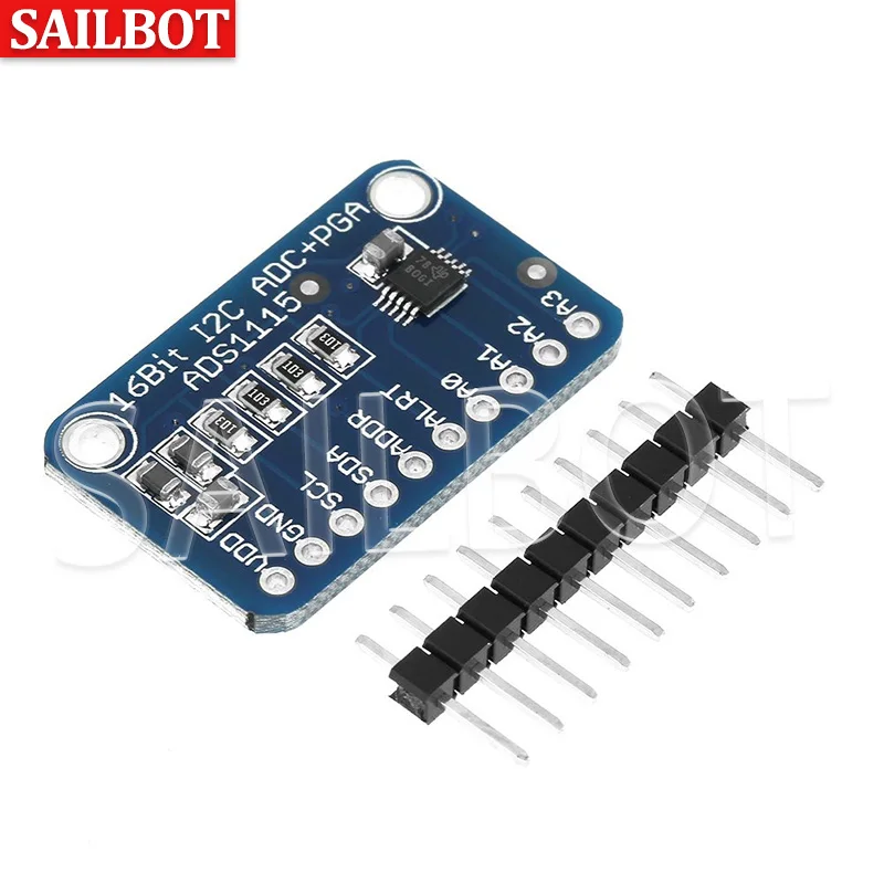 ADS1115 Модуль аналого-цифрового преобразователя АЦП с программируемым усилением