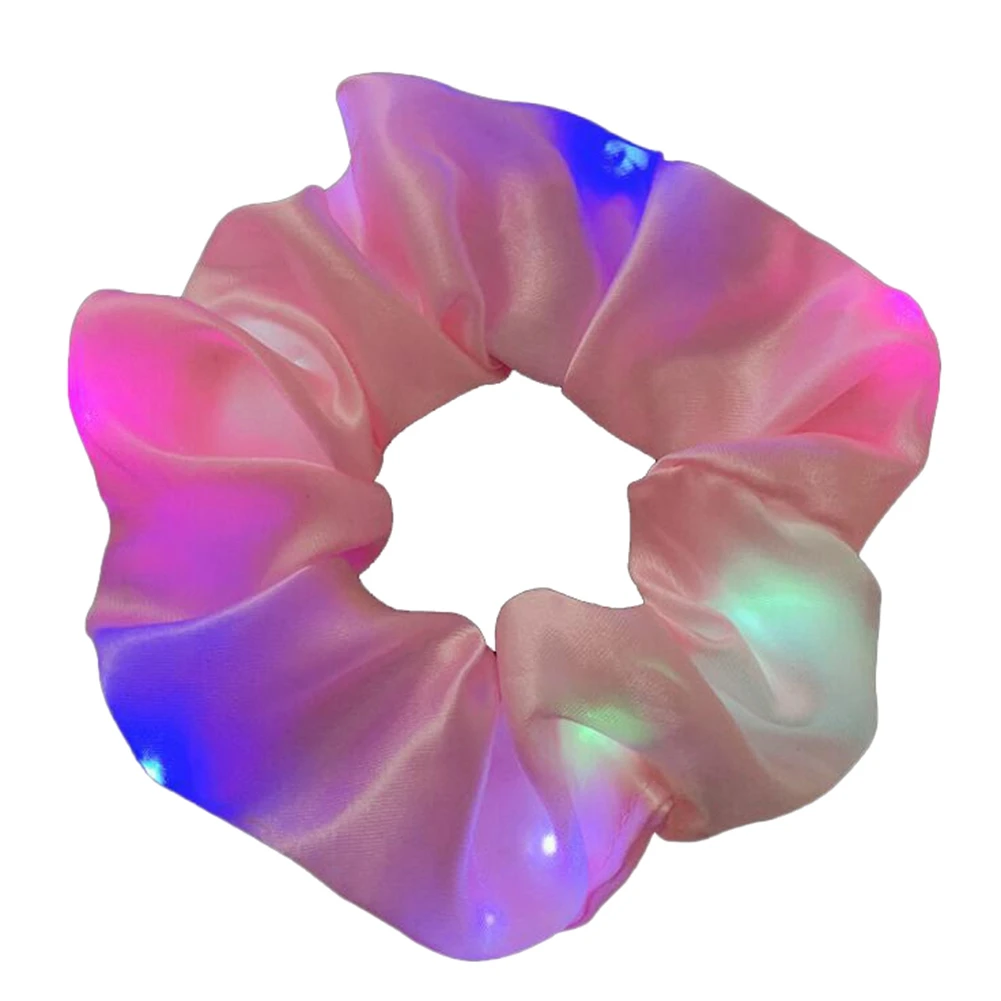 

Light-Emitting Hair Scrunchies,Pig Large Intestine Hair Ring,Elastic Hair Bands for Girls,Hair Ties Clips Accessories C