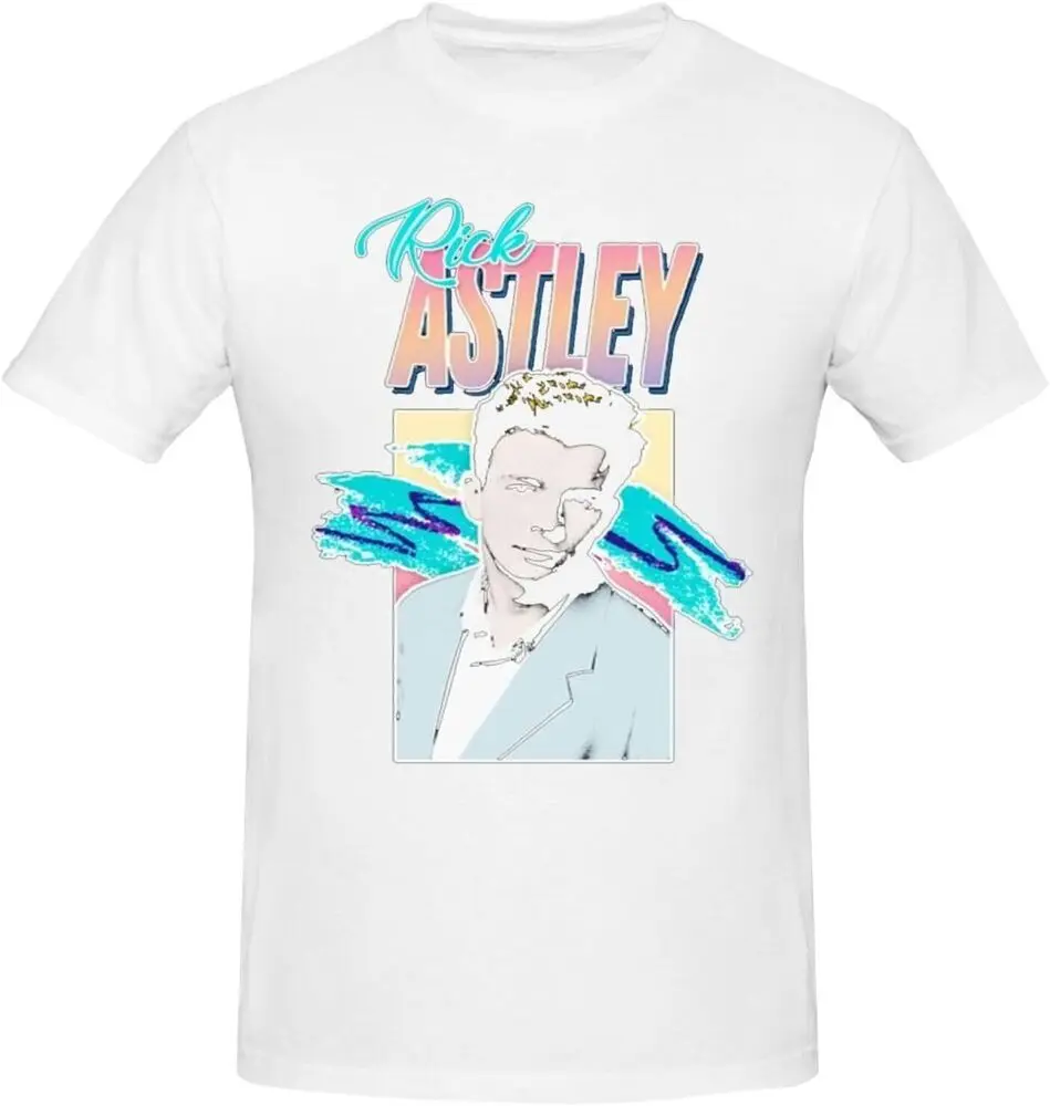 Музыка Astley Футболка с коротким рукавом Классическая повседневная футболка