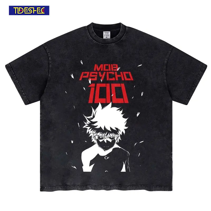 

Vintage Hip Hop Casual Japan Anime Manga Print T Shirt Men Unisex Tee Shirt Harajuku Streetwear T-shirts Cotton Oversized Tops