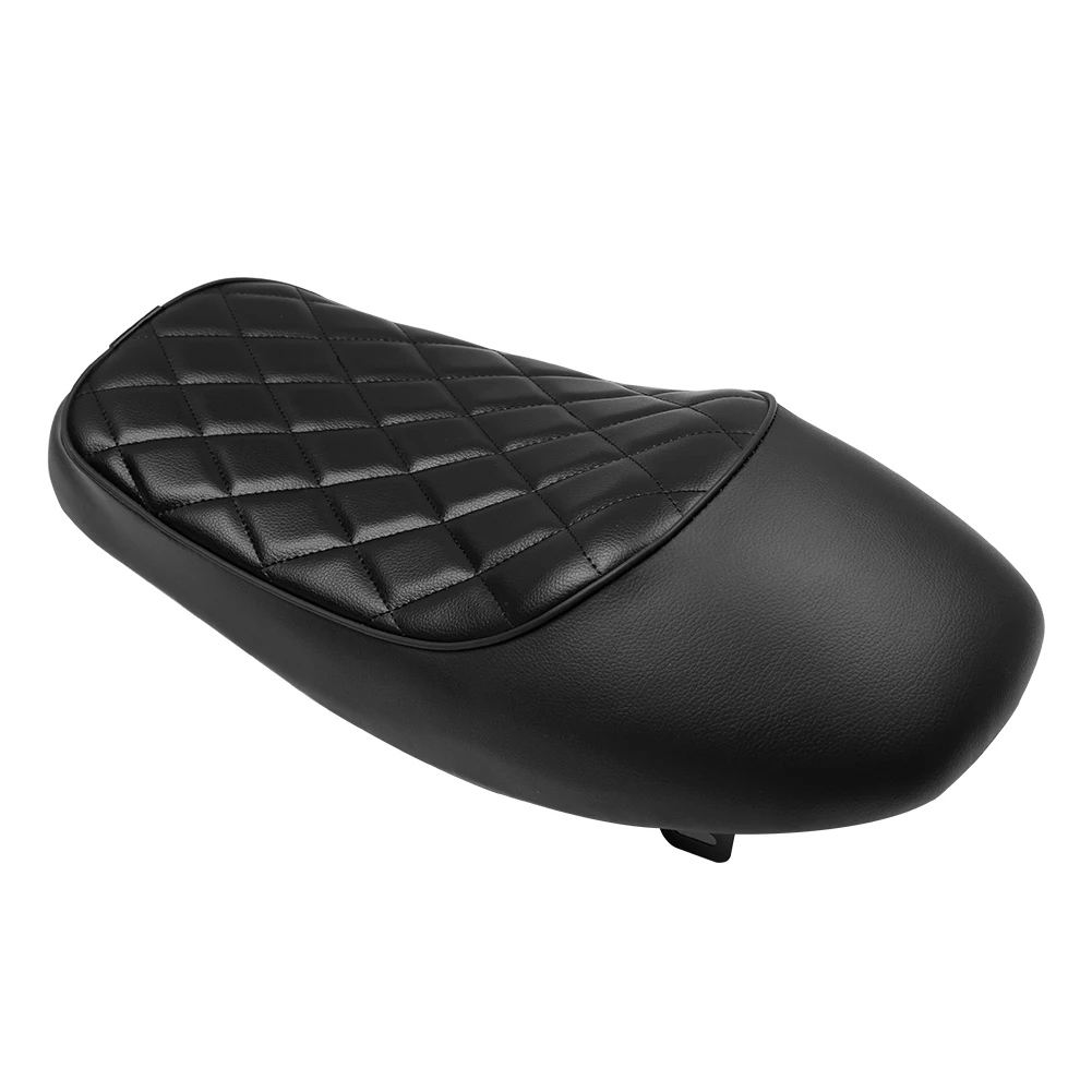 Мотоциклетное черное седло Cafe в винтажном стиле Racer Brat Hump для Yamaha Kawasaki Suzuki Honda CG125 -