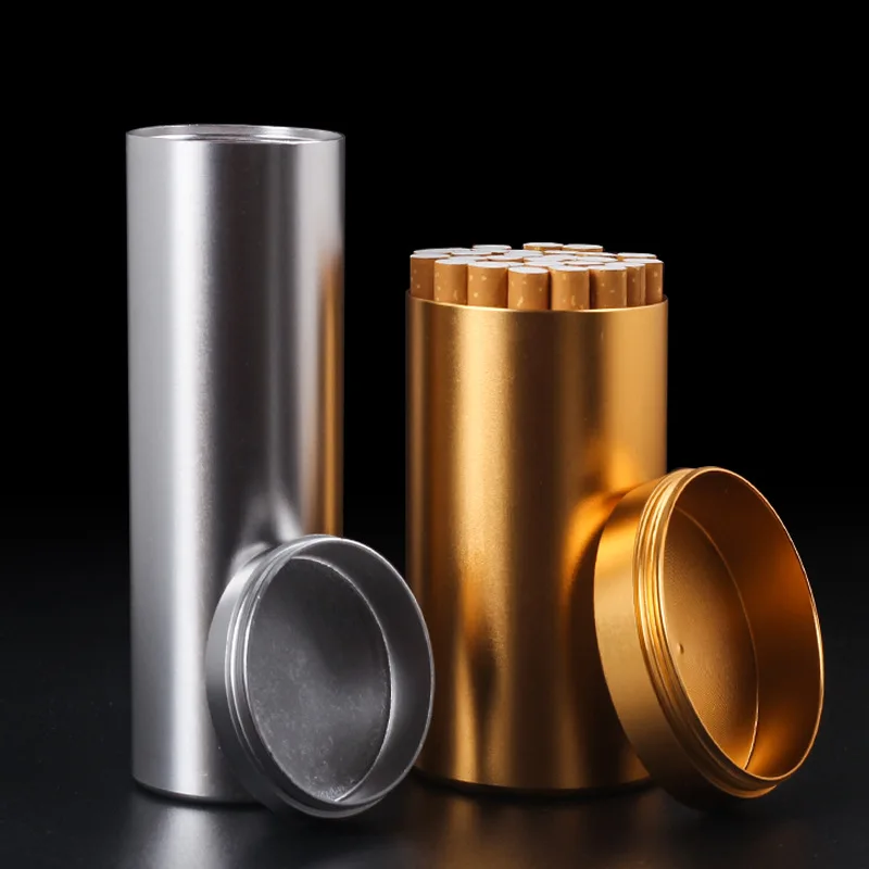 

40 pieces of aluminum alloy cut tobacco box with large capacity