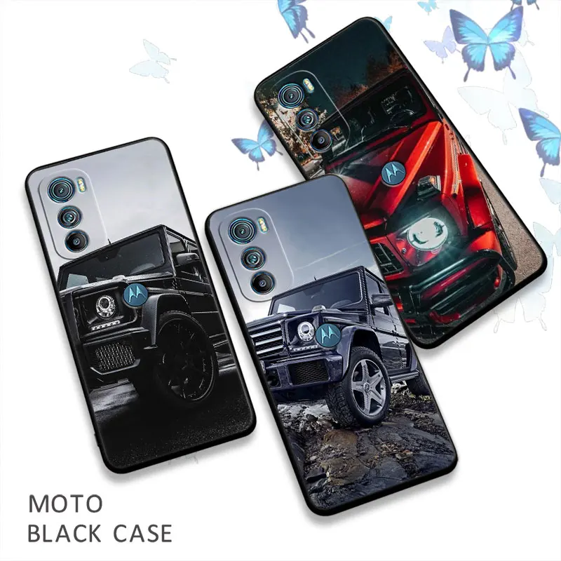 

Brand Suv Sports Cars Male Men Coque For Motorola Moto Edge 40 30 20 Pro Neo Lite One Fusion Plus G Stylus Phone Case Soft Cover