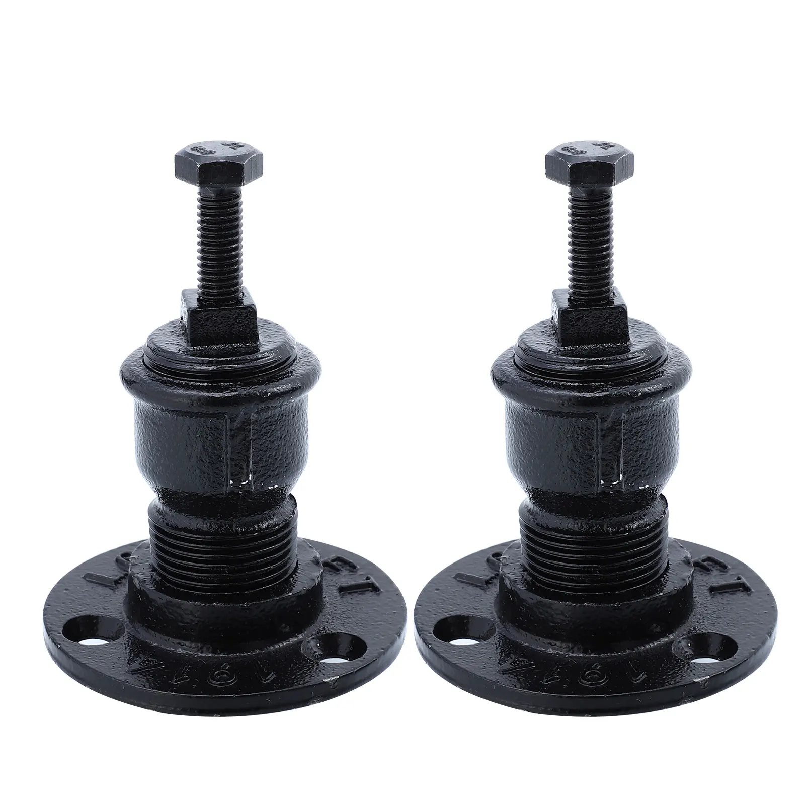 

2pcs Handrail Bracket Professional Solid Stainless Steel Handrail Wall Mounted Brackets Supports Black Handrail Holder Bracket