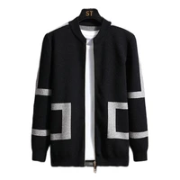 2022 spring and autumn new mens slim knit cardigan casual sweater coat korean wear cardigan wholesale