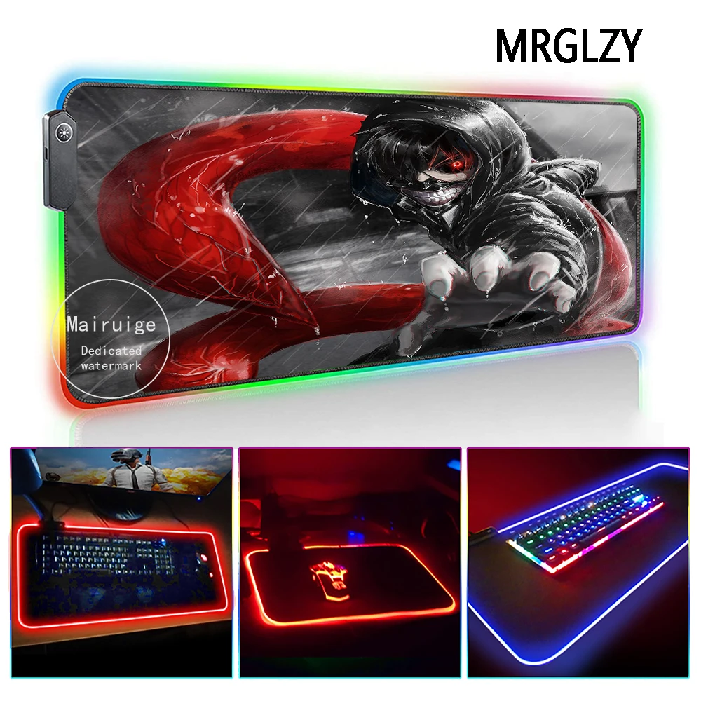 Коврик для мыши MRGLZY с светодиодный Ниме-подсветильник кой, 40*90 см