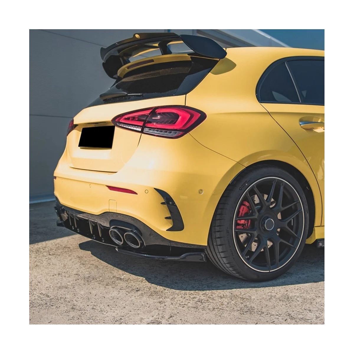 Автомобильный диффузор для заднего бампера боковые разветвители Mercedes Benz A Cl W177 V177