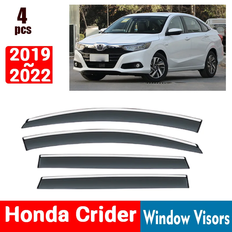 FOR Honda Crider 2019-2022 Window Visors Rain Guard Windows Rain Cover Deflector Awning Shield Vent Guard Shade Cover Trim