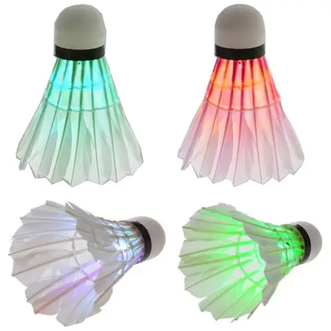 LED Бадминтон Воланы Гусиное Перо 4 шт