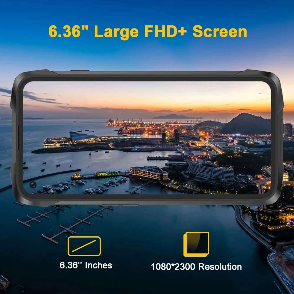 Cubot King Kong 7 Waterproof Rugged Cellphone Android 11 6.36 Inch Smartphone 64MP Triple Camera Octa Core Mobile Phone 5000mAh